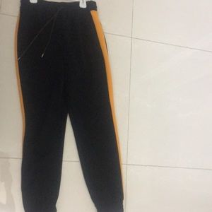 Forever21 Black and Yellow Striped Pants